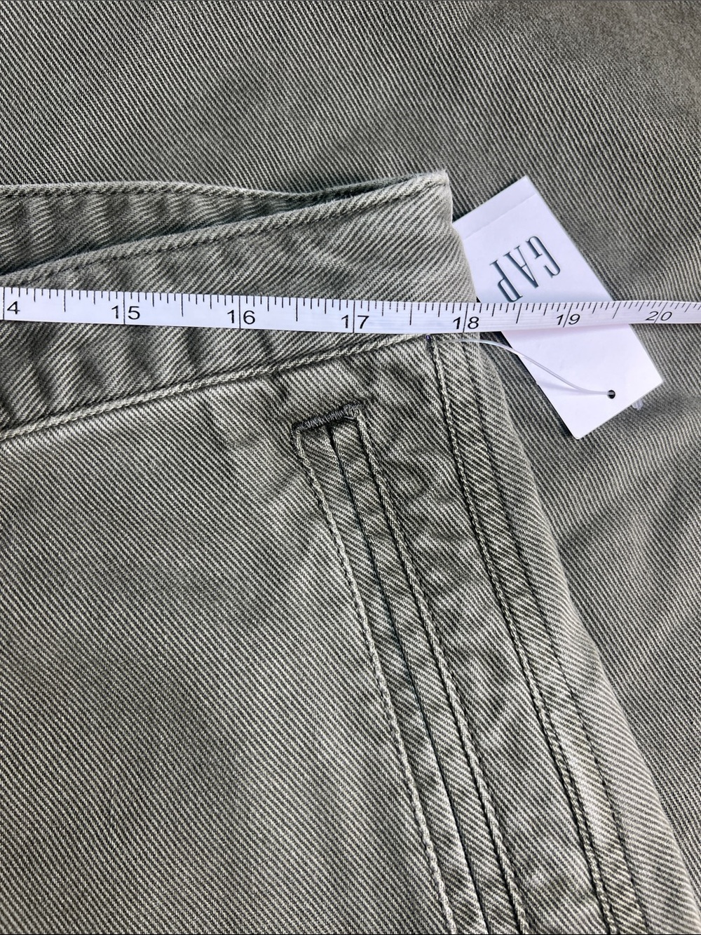 GAP Women's Cargo Pants in Olive Green size 16 - Picture 4 of 11